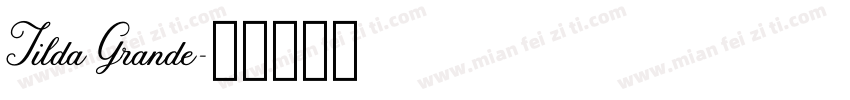 Tilda Grande字体转换